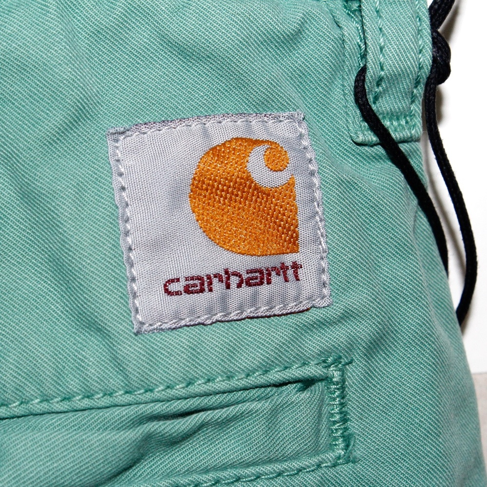 Carhartt WIP "John Short" in "Catnip" Faded Seafoam Green - Picture 9 of 15